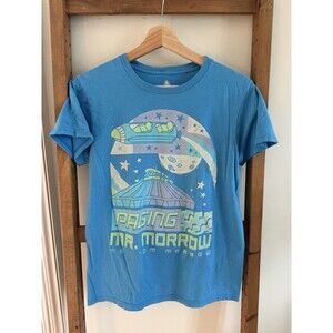 Walt Disney World Tomorrowland Space Mountain T-Shirt Small Paging Mr. Morrow